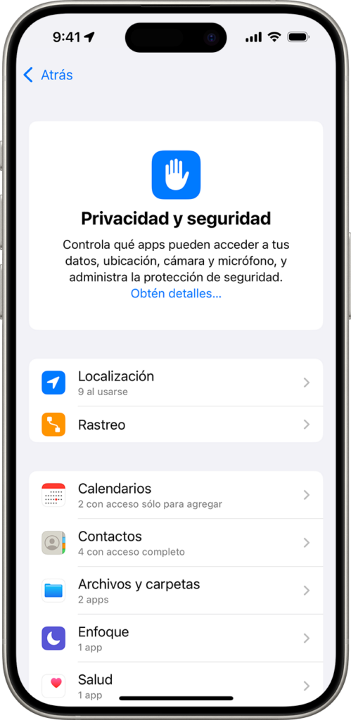 Configuración de servicios de localización en iPhone