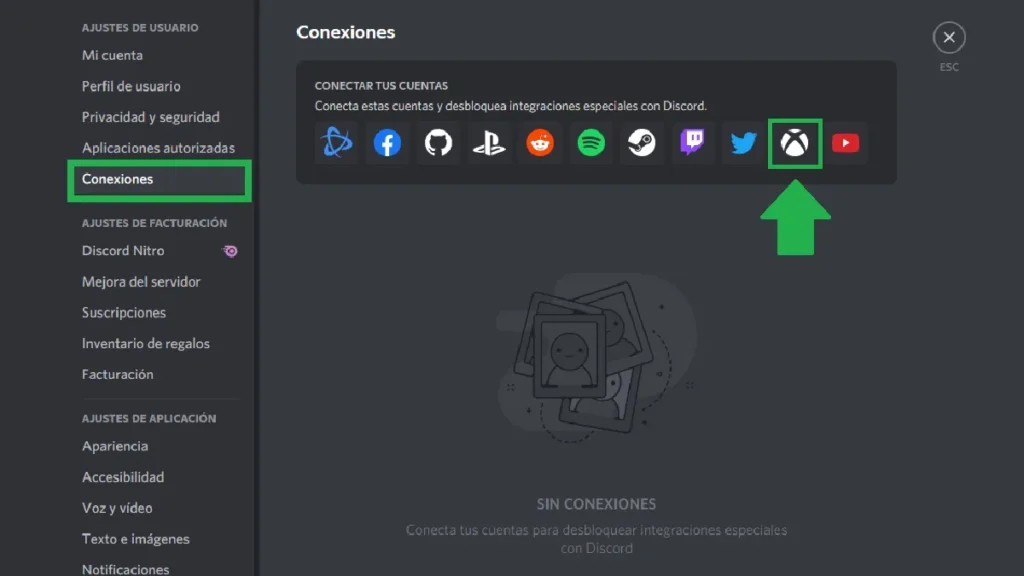 Integración de Discord con Spotify y Xbox para mejorar la experiencia del usuario.
